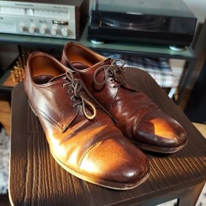 Men's Prada Oxford Shoes, Cognac, US size 7, Made in Italy